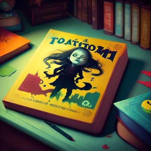 <lora:cTtome:1> cttome childsbook on a desk